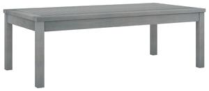Soffbord 100x50x33 cm grått massivt akaciaträ