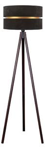 Duolla - Golvlampa DUO 1xE27/60W/230V diameter 44 cm svart/wenge