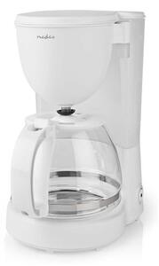Nedis KACM150EWT - Kaffekokare 1,25 l med dropp och värmefunktion vit