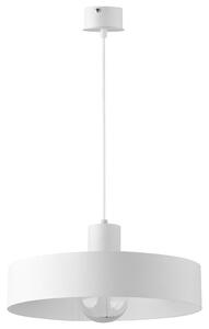 Ljuskrona med upphängningsrem RIF 1xE27/60W/230V diameter 35 cm vit