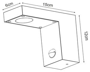 Lucide 28850/24/30 - LED belysning med sensor för utomhusbruk TEXAS LED/7W/230V IP54