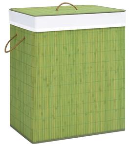 Tvättkorg bambu grön 100 L