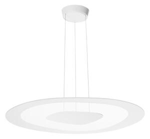 Linea Light 90348 - LED ljuskrona med textilsladd ANTIGUA LED/38W/230V 60,8 cm CRI 90 vit