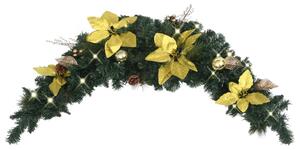 Julbåge med LED grön 90 cm PVC