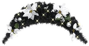 Julbåge med LED svart 90 cm PVC