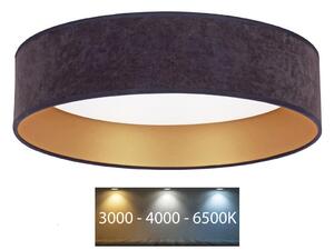 Brilagi - LED Taklampa VELVET LED/24W/230V 3000/4000/6400K grå/guld