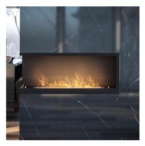 InFire - Corner BIO fireplace 110x45 cm 3kW svart