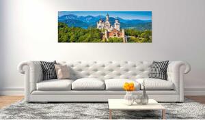 Canvas Tavla - Magic Places: Neuschwanstein Castle - 120x40