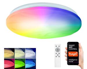 Solight WO792 - LED RGB Dimbar lampa WAVE LED/30W/230V Wi-Fi Tuya + RC