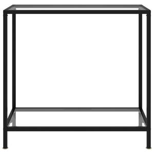 Konsolbord transparent 80x35x75 cm härdat glas