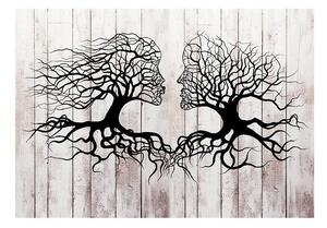 Fototapet - A Kiss of a Trees - 100x70