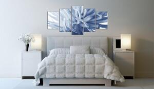 Canvas Tavla - Blue dahlia - 200x100