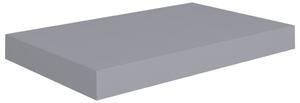 Svävande vägghylla grå 40x23x3,8 cm MDF