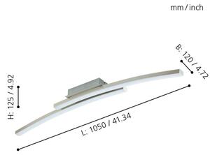 Eglo 97909 - Dimbar LED-lampakrona FRAIOLI-C 2xLED/17W/230V