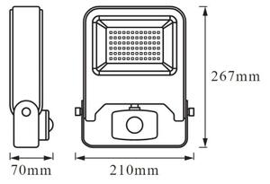 Ledvance - LED Strålkastare med sensor ENDURA LED/50W/230V IP44