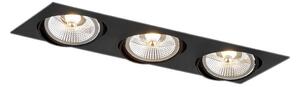 Argon 6116 BZ - Infälld lampa OLIMP 3xGU10-AR111/12W/230V svart