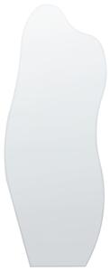 Väggspegel Silver MDF-ram Oregelbunden form med krokar Modern stil Väggdekor Beliani