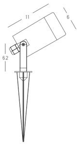 Zambelis E312 - Utomhuslampa 1xGU10/7W/230V IP54