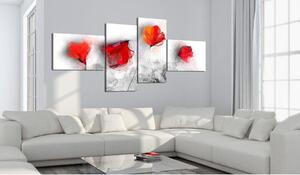 Canvas Tavla - Sentimental poppies - 100x45
