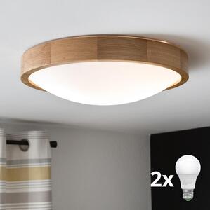 Brilagi - LED taklampa CARVALHO SLIM 2xE27/60W/230V ek diameter 37 cm