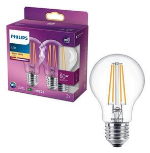 SET 2x LED Glödlampa VINTAGE Philips E27/7W/230V 2700K