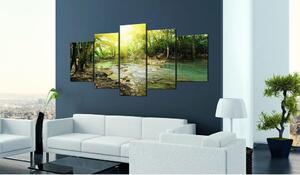 Canvas Tavla - Forest river - 100x50