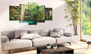 Canvas Tavla - Waterfall of Trees - 100x50
