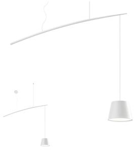 Redo 01-1497 - LED ljuskrona med textilsladd LOLLI LED/6W/230V vit