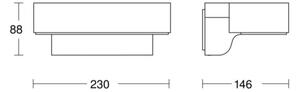 STEINEL 065690-LED Utomhus Väggbelysning med sensor L800 LED/7,5W/230V IP44