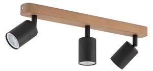 Spotlight TOP WOOD 3xGU10/10W/230V svart /trä