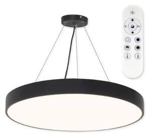 Top Light Metal 60CZ +Fjärrkontrol - LED ljusreglerad ljuskrona på textilsladd LED/60W/230V svart