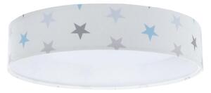 LED taklampa GALAXY KIDS LED/24W/230V stjärnor vit/grå/blå