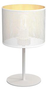 Bordslampa LOFT SHADE 1xE27/60W/230V diameter 18 cm vit/gyllene