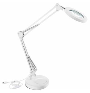 Extol - LED Dimbar bordslampa med ett förstoringsglas LED/8W/5V 2900/4500/7500K vit