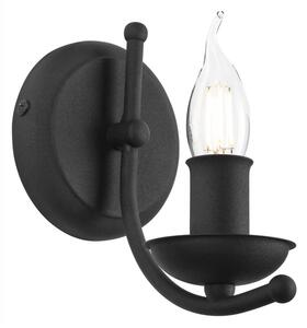 Vägglampa LUCY 1xE14/60W/230V svart