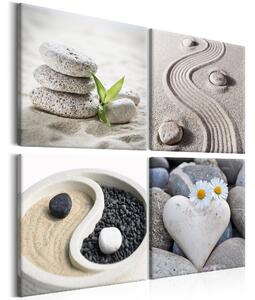 Canvas Tavla - Sea: Yin and Yang - 40x40