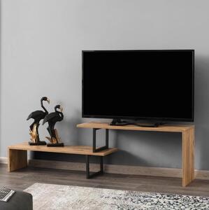 TV bord OVIT 44x153 cm brun/svart