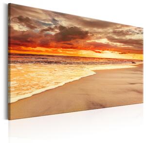 Canvas Tavla - Beach: Beatiful Sunset II - 90x60