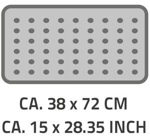 RIDDER Halkfri badkarsmatta Plattfuß 72x38 cm grå 67087
