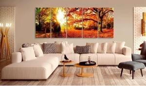 Canvas Tavla - Enchanting Autumn - 200x80
