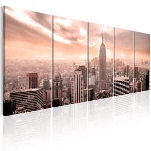 Canvas Tavla - New York: Manhattan - 200x80