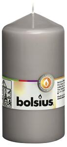 Bolsius Blockljus 8 st 130x68 mm varm grå