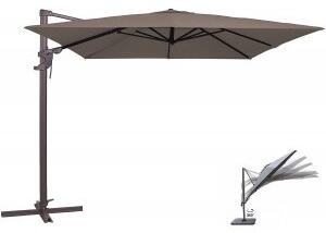 Marbella mörkgrå parasoll 250x250 cm