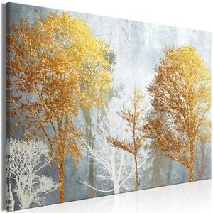 Canvas Tavla - Hoarfrost and Gold Wide - 90x60