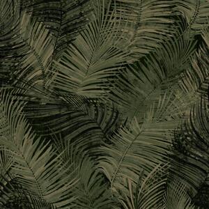DUTCH WALLCOVERINGS Tapet Palm grön