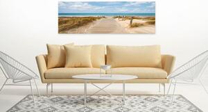 Canvas Tavla - Windy Beach - 135x45