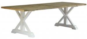 Rufus matbord med kryssben i återvunnen furu 240x100 cm
