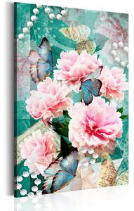 Canvas Tavla - Written in Flowers - 40x60