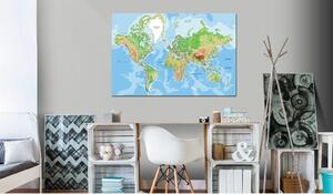 Canvas Tavla - Explore the World! - 60x40