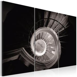 Canvas Tavla - Down a spiral staircase - 60x40